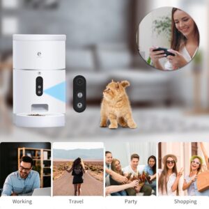 1617347583942-1.jpg Pet Dog Cat Food Dispenser Bowl with Camera Wide Angle Automatic Pet Feeder Food Bowl APP Control Pet Accessories